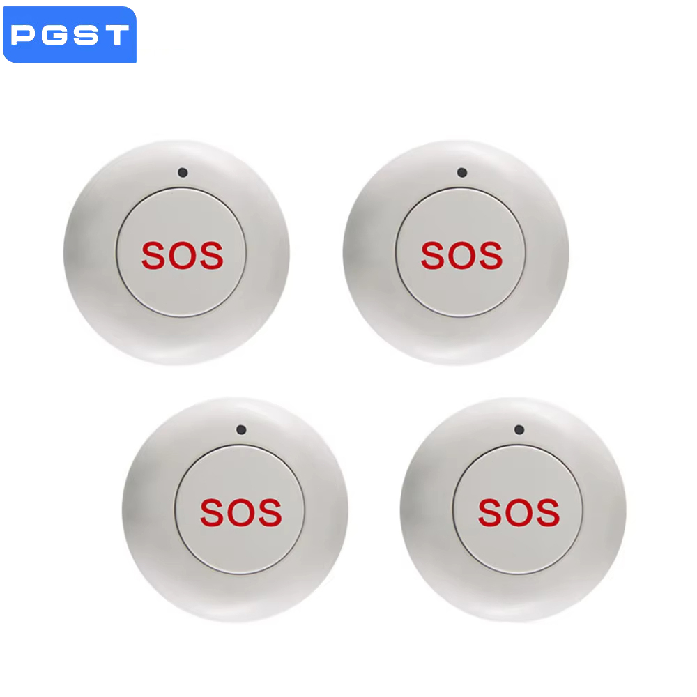 Home Security Services - ワイヤレス SOS ボタンスマートホームゲートセキュリティドアベルパニック緊急ボタン 433MHz 家庭用盗難警報システム用
