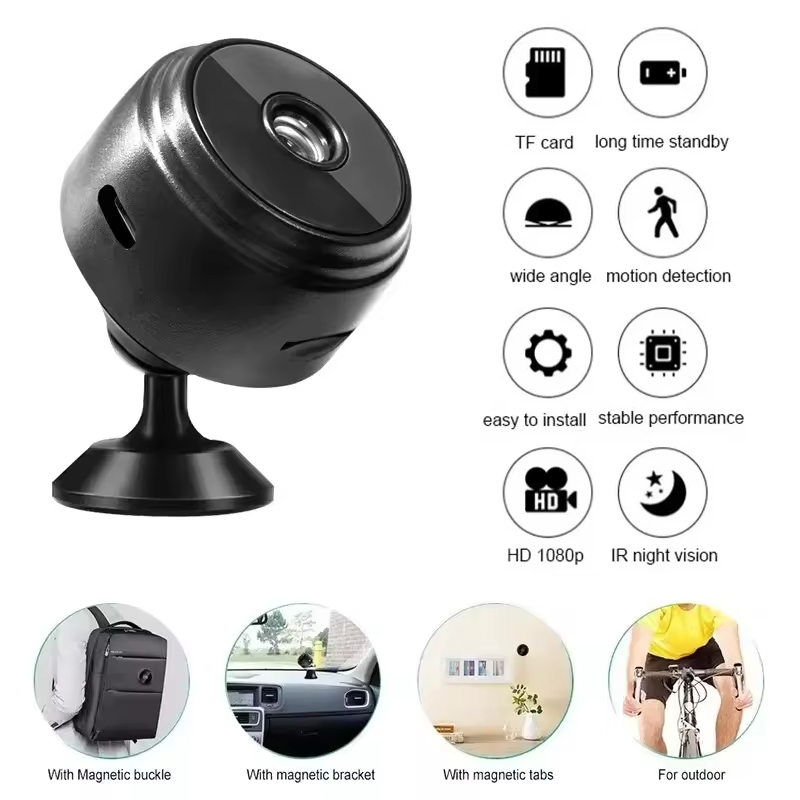 Home Security Recorder - A9 ミニ WiFi HD 1080P セキュリティカメラワイヤレス監視保護リモートモニター監視ビデオカメラ幼児ペット家庭用