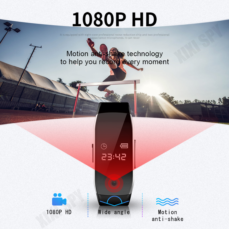Home Security Recorder - カメラウォッチ 1080P HD DV プロフェッショナルデジタル音声ビデオレコーダー ブレスレット型ディクタフォン