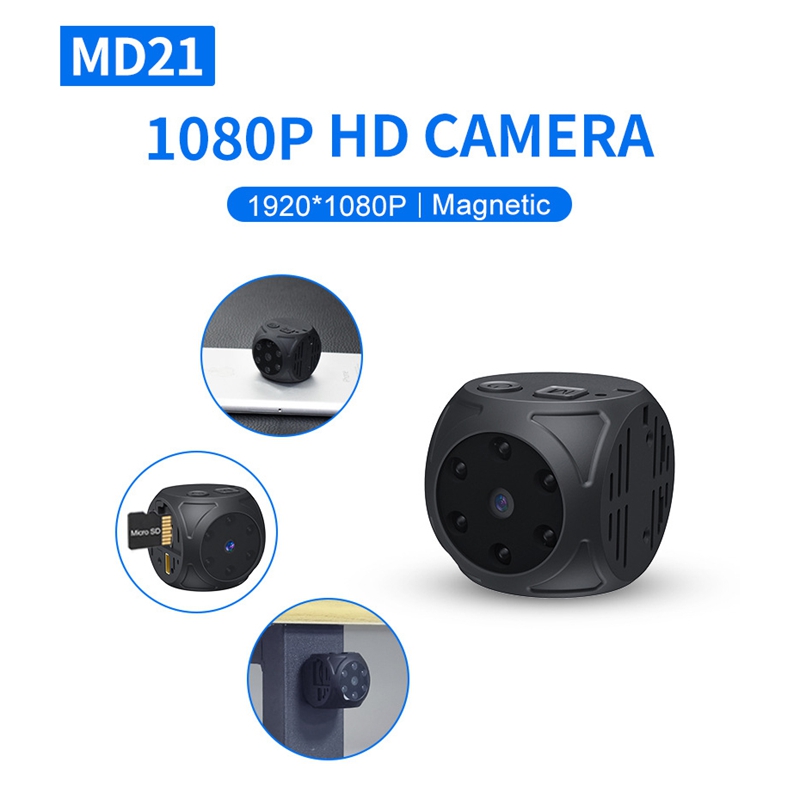 Home Security Recorder - ミニHDカメラ 1080p ポータブル小型ナニーカム ビデオ音声ミニDVレコーダー 屋内隠しセキュリティカメラ オフィス/自宅用