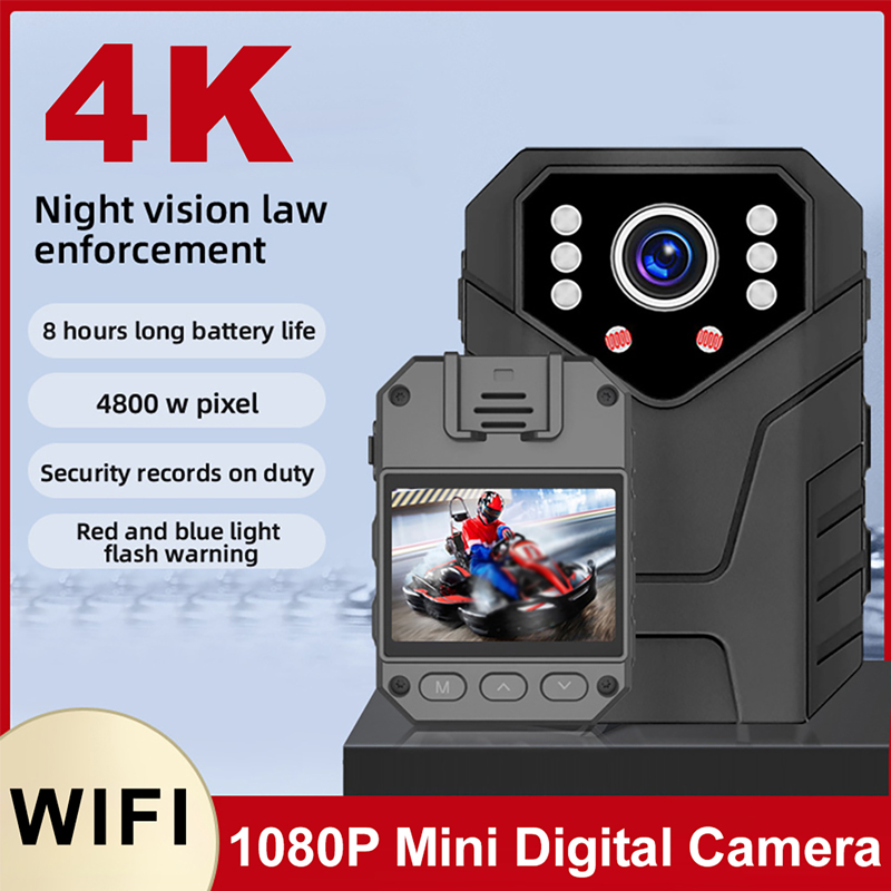 Home Security Recorder - 1080P フル HD ミニカメラ 2 インチ画面ナイトビジョンビデオレコーダーセキュリティ警察ボディカムホーム監視小型ビデオカメラ