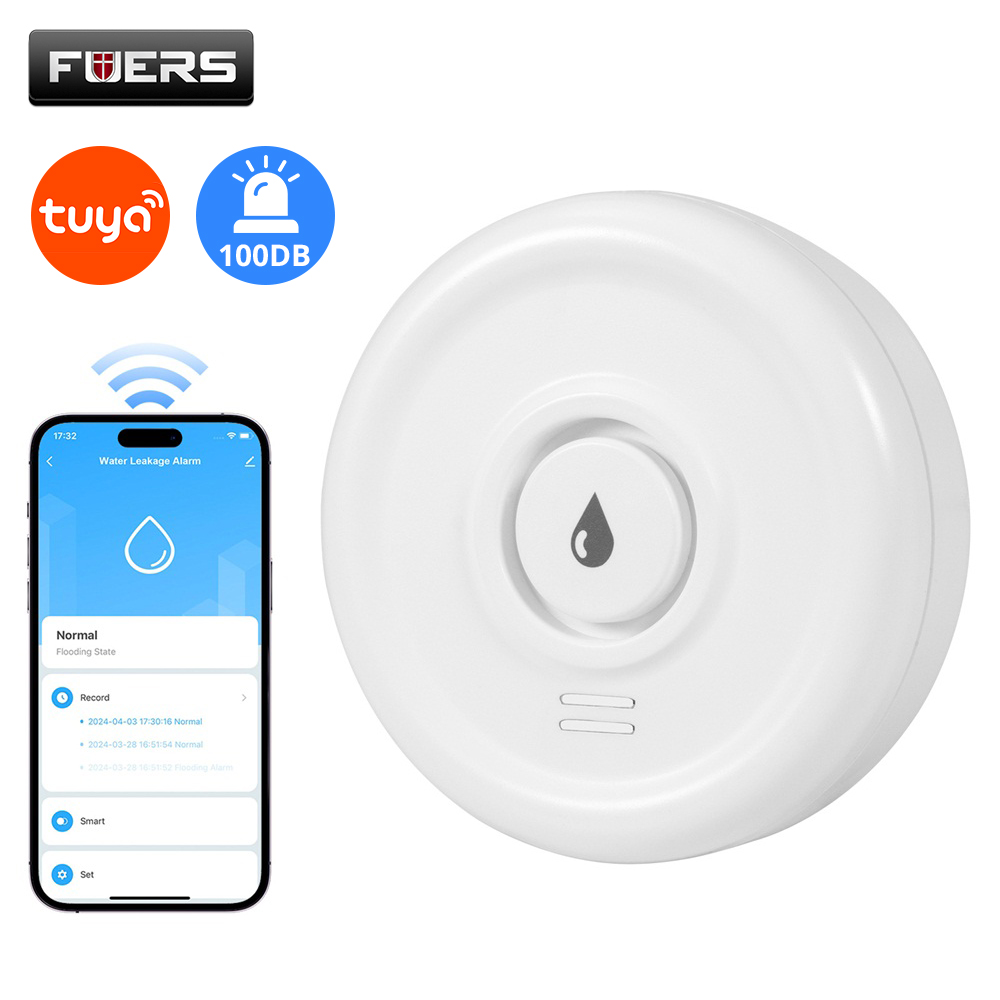 Home Security Services - スマート漏水検知器,水位センサー,家庭用警報システム,Tuya,セキュリティ,燃料