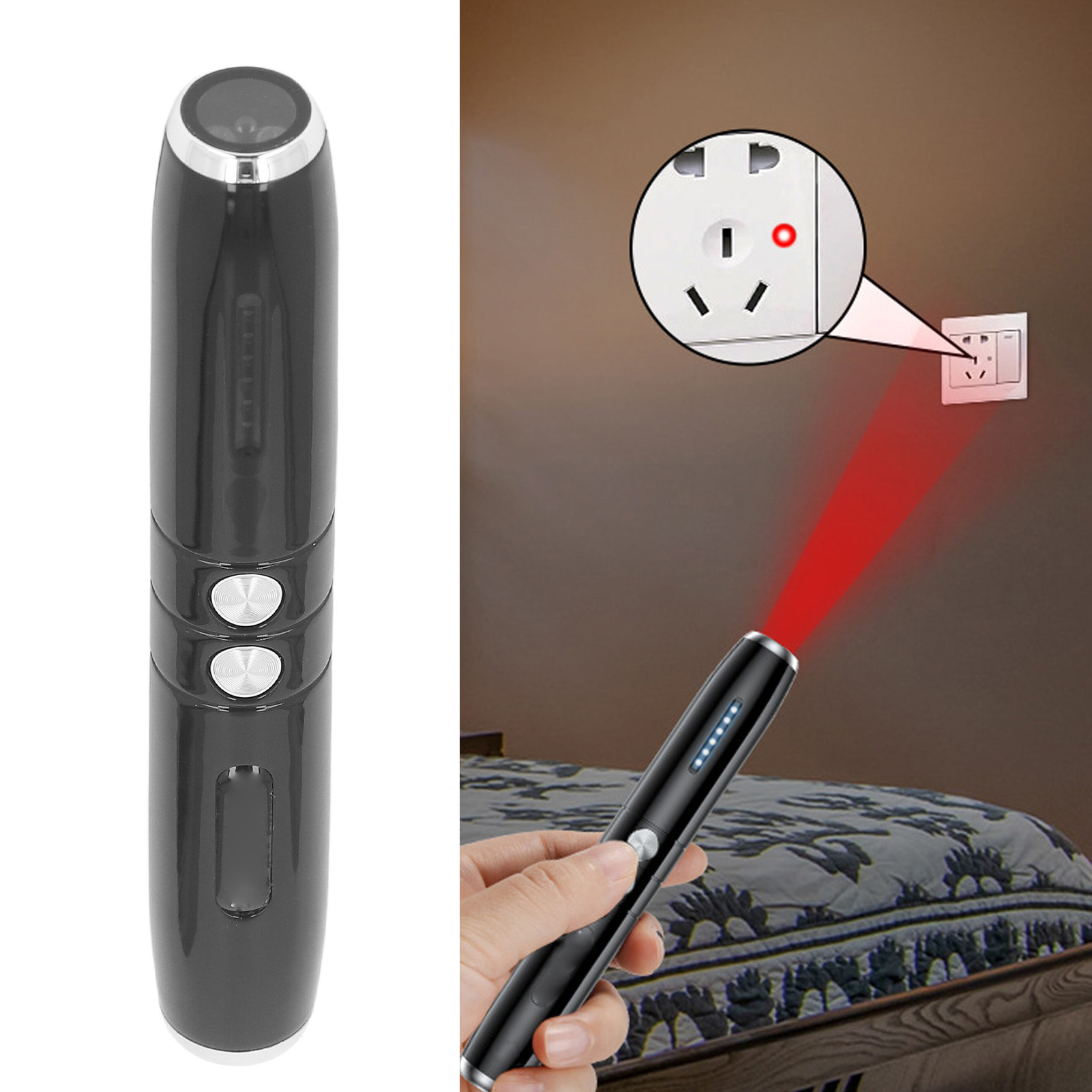Home Security Jammers - 5Vハンドヘルド録音防止インターセプター、ポータブルGPSサウンド音声録音ブロッカー、ホテル、旅行、自宅セキュリティ用ジャマー