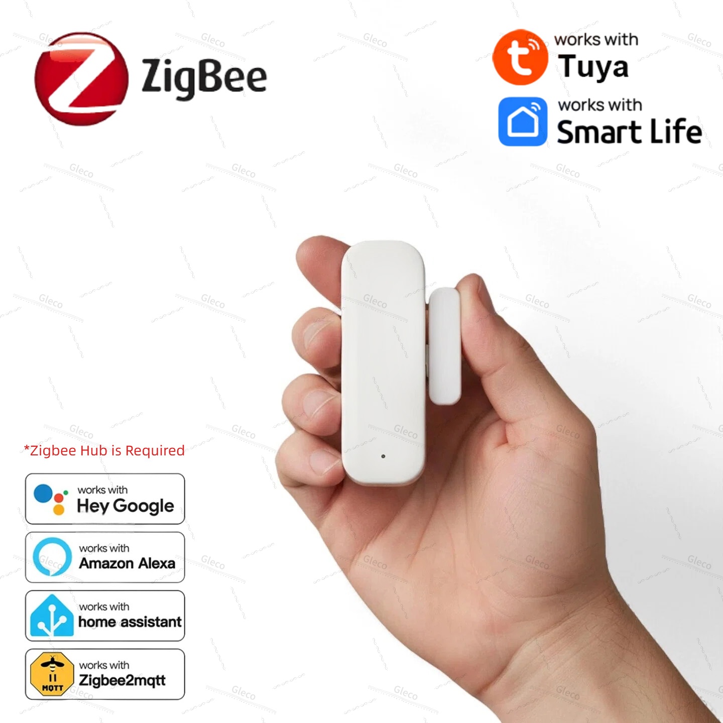 Window Alarm Sensor - Tuya Zigbee ドア窓センサー アラーム検知器 盗難防止 磁気接触式