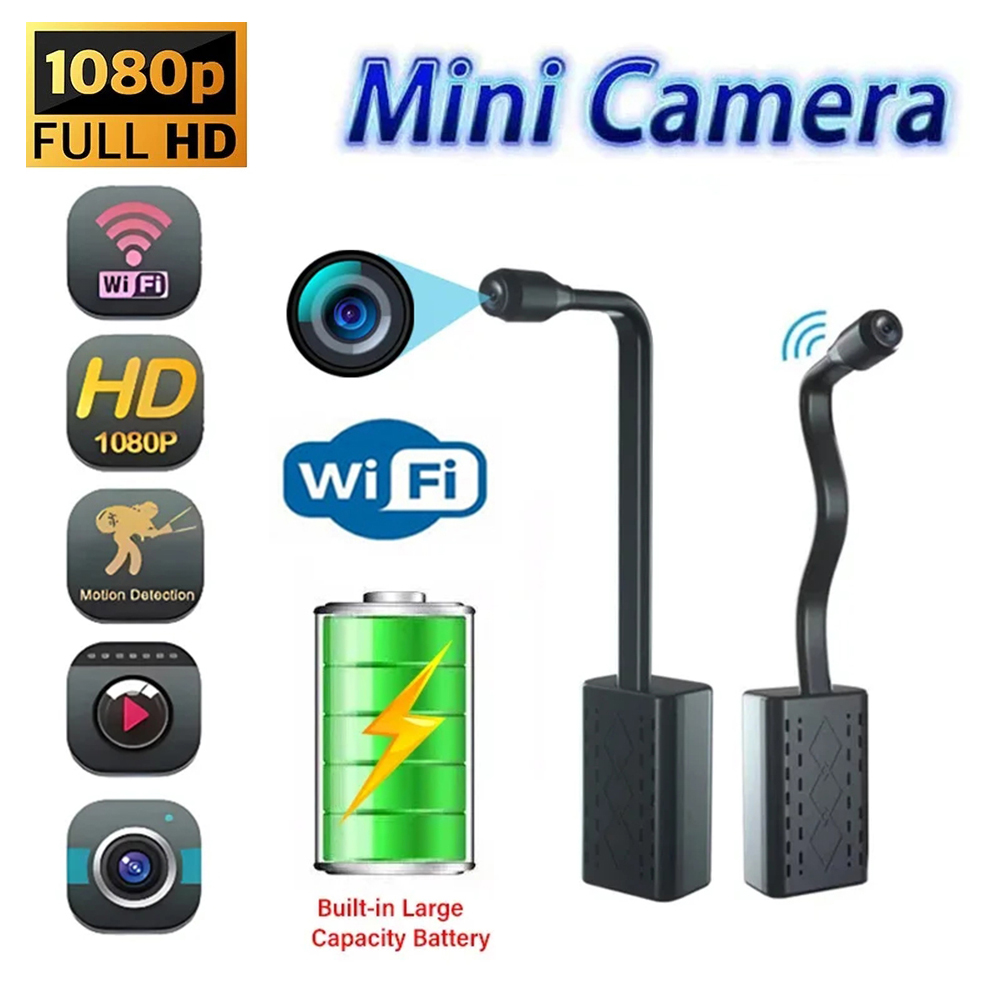 Home Security Recorder - HD 1080P ミニカメラモーション検出 WiFi カメラビデオレコーダー屋内ホームセキュリティ監視ビデオカメラサポートリモートビュー