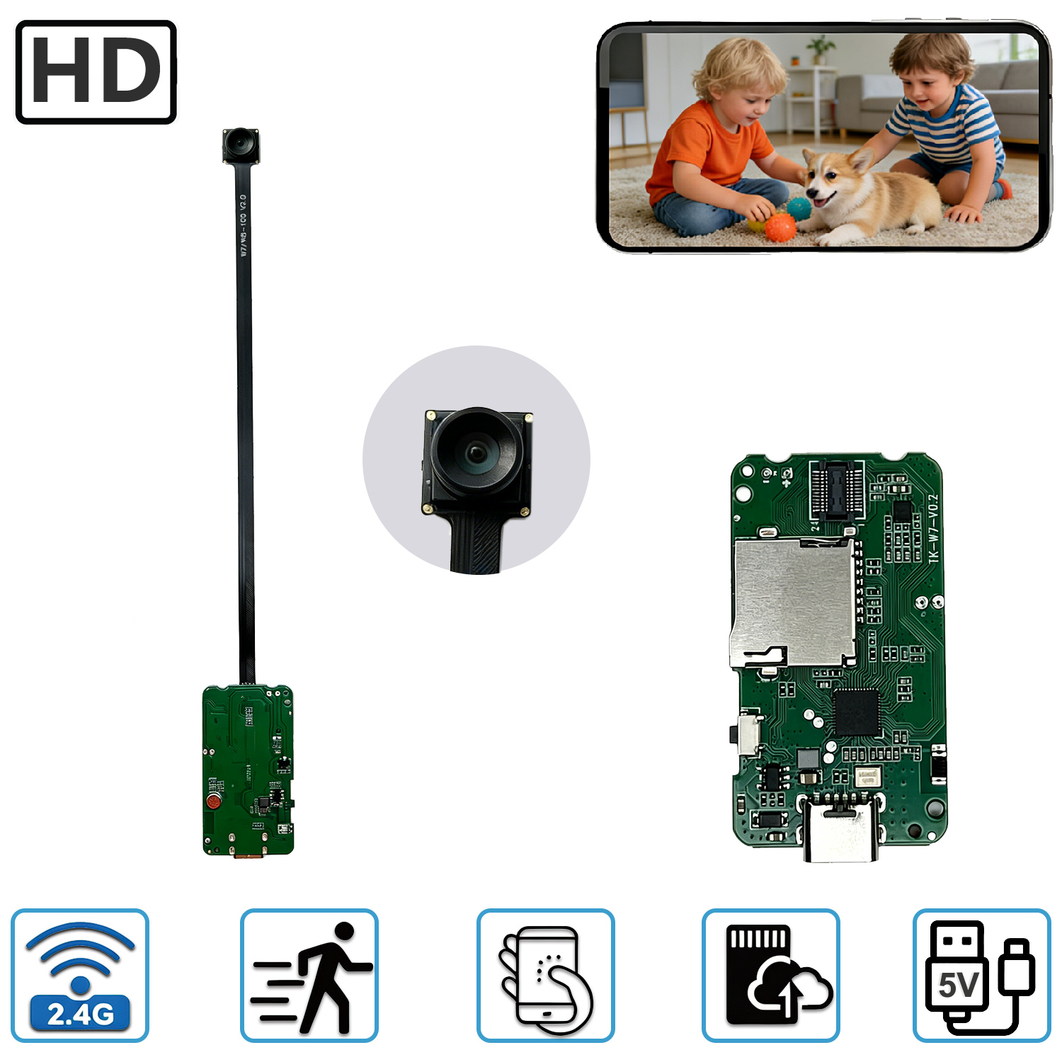 ミニコンパクトホームセキュリティカメラPCBAモジュールフレ - Home Security Recorder のレビューと価格