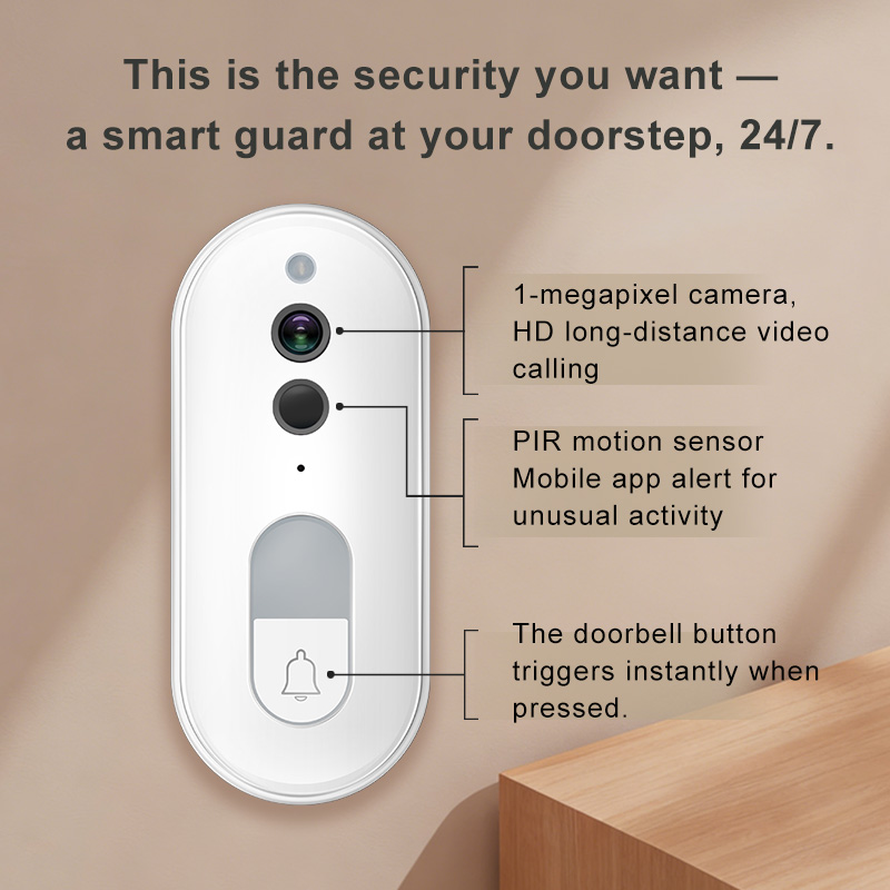 Tuya スマートビデオドアベル ワイヤレス 1080P H - Home Security Recorder のレビューと価格