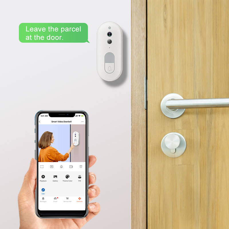 Tuya スマートビデオドアベル ワイヤレス 1080P H - Home Security Recorder のレビューと価格