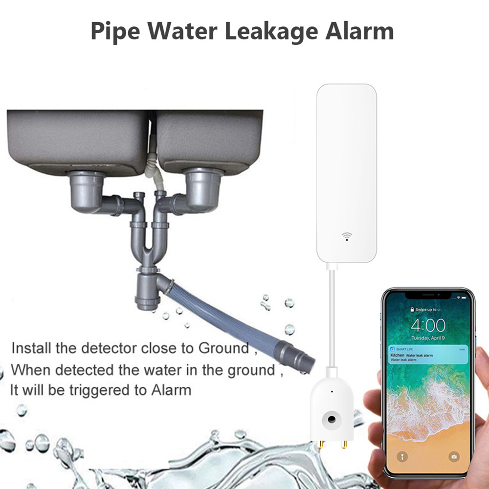 Tuya WiFi 漏水センサー、漏水検知器、Smartli - Home Security Tools のレビューと価格