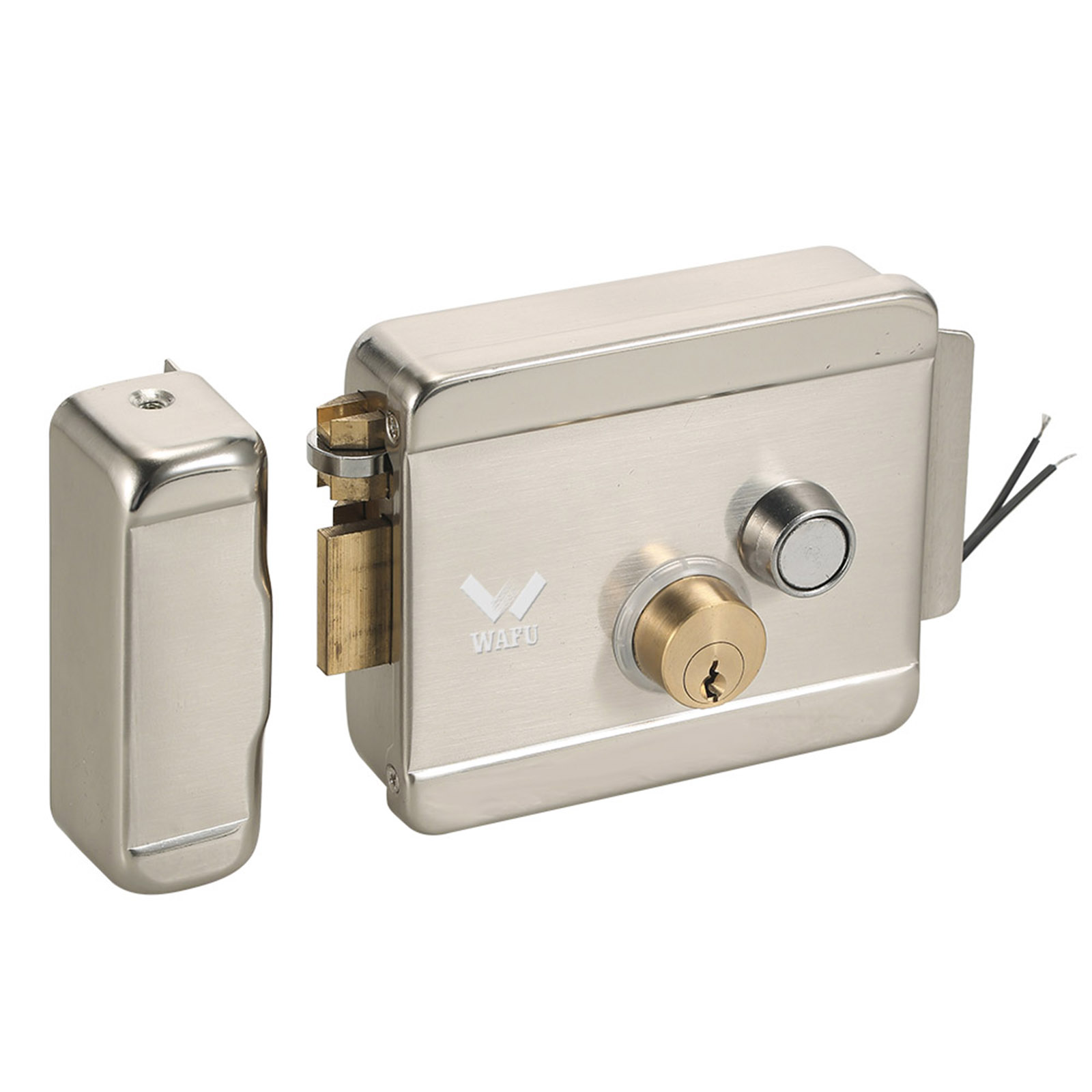 WAFU スマート電気ゲートドアロック安全な電気金属ロック電 - Home Security Tools のレビューと価格