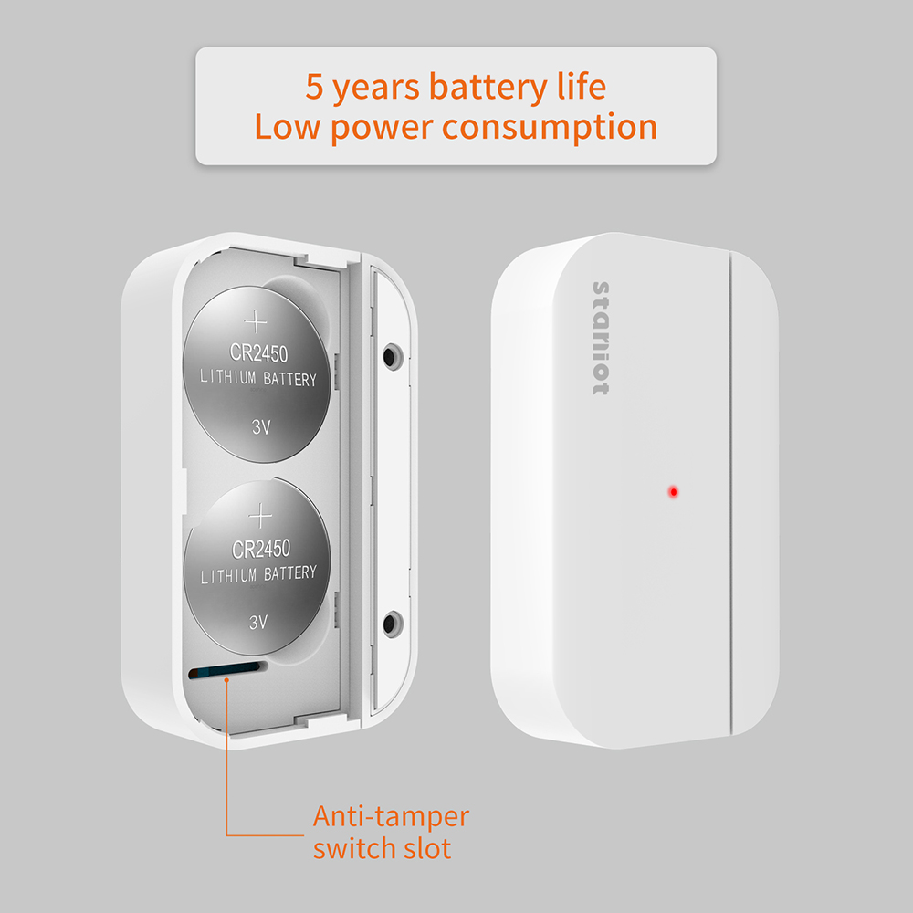Staniot 5年間の電池寿命接触センサドアと窓オープン/ - Window Alarm Sensor のレビューと価格