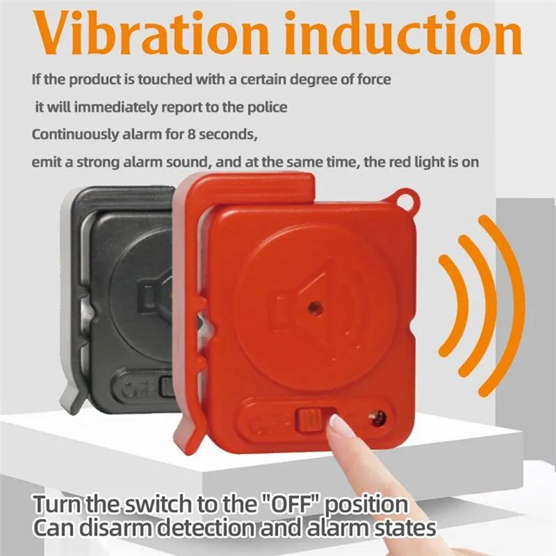 フル振動アラームセンサー 120dB 超薄型検知器 家庭用窓 - Window Alarm Sensor のレビューと価格