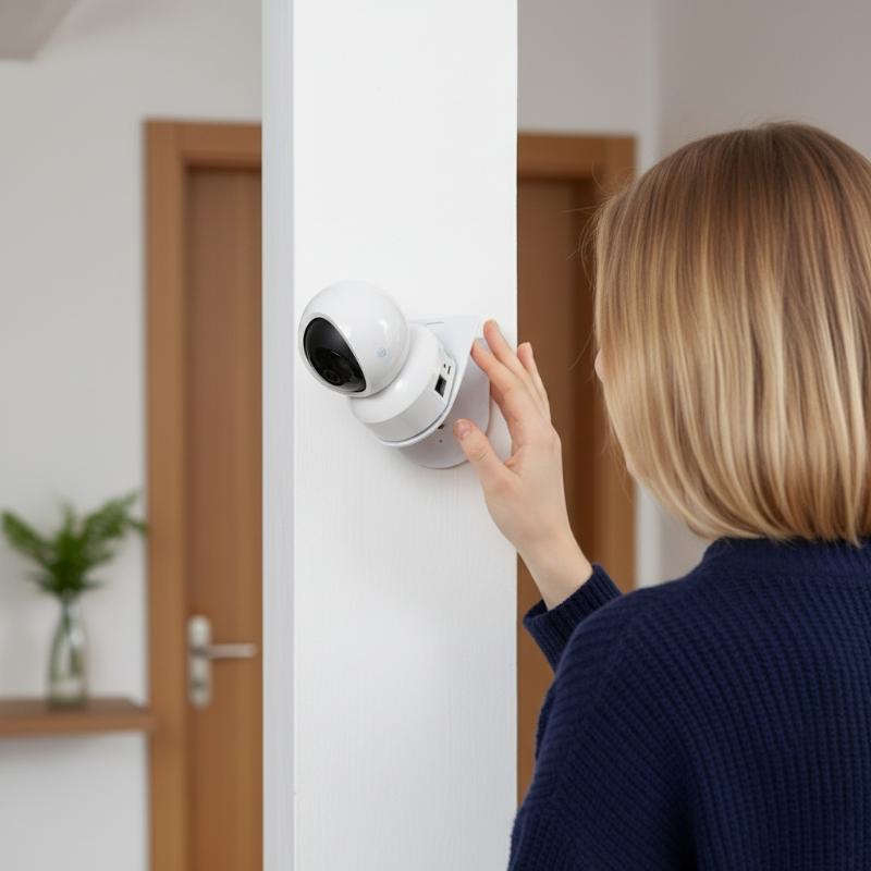壁掛け式L字型PTZカメラブラケット、接着ベース付き、穴あけ - Home Security Services のレビューと価格