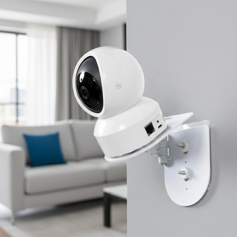 壁掛け式L字型PTZカメラブラケット、接着ベース付き、穴あけ - Home Security Services のレビューと価格