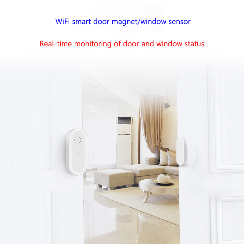 リモート受信アラーム Wi-Fi インテリジェントドア磁気検 - Window Alarm Sensor のレビューと価格