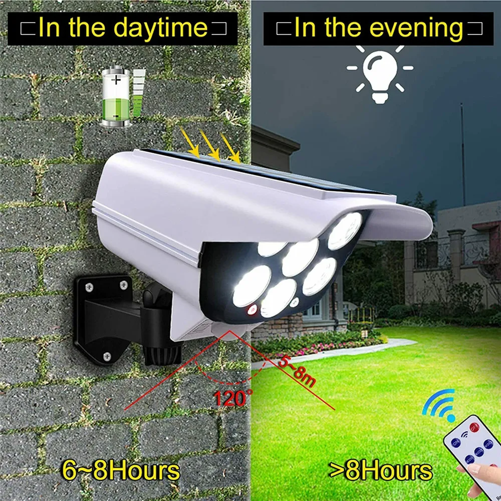 屋外ソーラーライトモーションセンサーセキュリティダミーカメラ - Home Security Services のレビューと価格