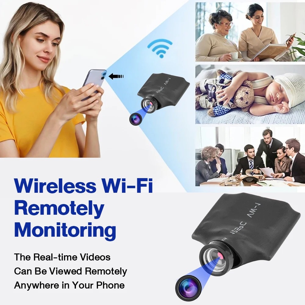1080P HD ミニ WiFi IP カメラ 120 °  - Home Security Recorder のレビューと価格