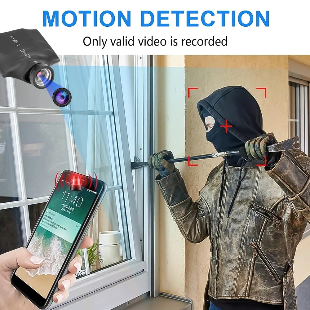 1080P HD ミニ WiFi IP カメラ 120 °  - Home Security Recorder のレビューと価格