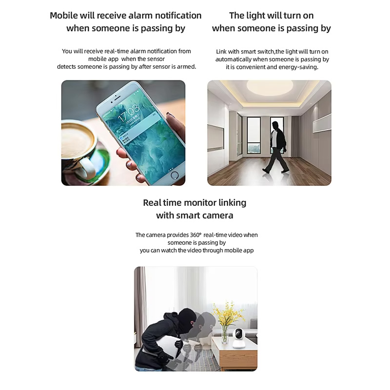 スマートPIRモーションセンサー WiFi Zigbee人感 - Home Security Tools のレビューと価格