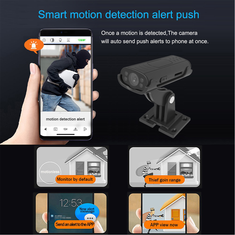 ミニワイヤレスWiFiホームセキュリティカメラ、リモートモニ - Home Security Recorder のレビューと価格