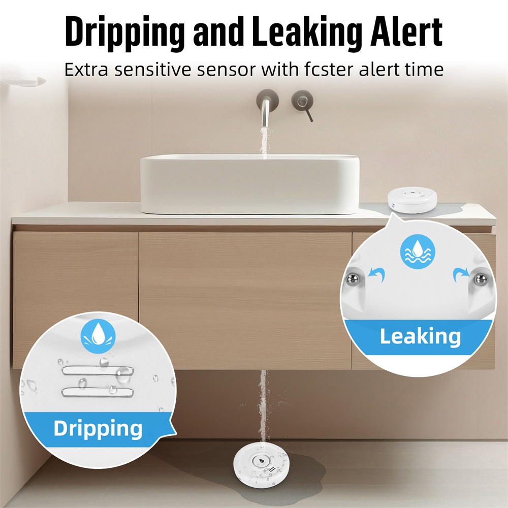 スマート漏水検知器,水位センサー,家庭用警報システム,Tuy - Home Security Services のレビューと価格