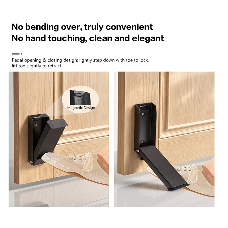 アップグレードされたドリル不要のドアストッパーフットペダルス - Home Security Jammers のレビューと価格