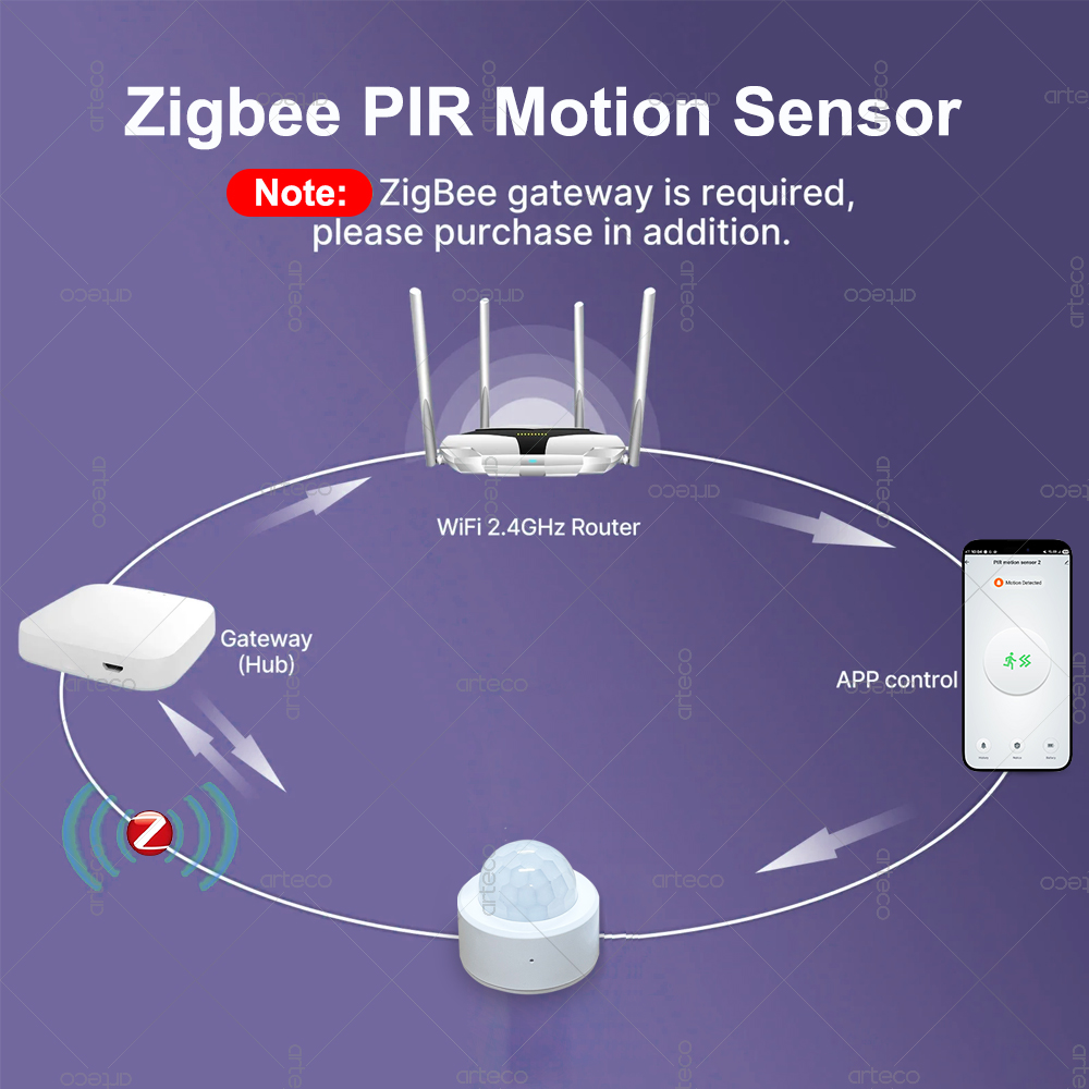 Zigbee 3.0 ミニ PIR モーションセンサー人体赤 - Home Security Tools のレビューと価格