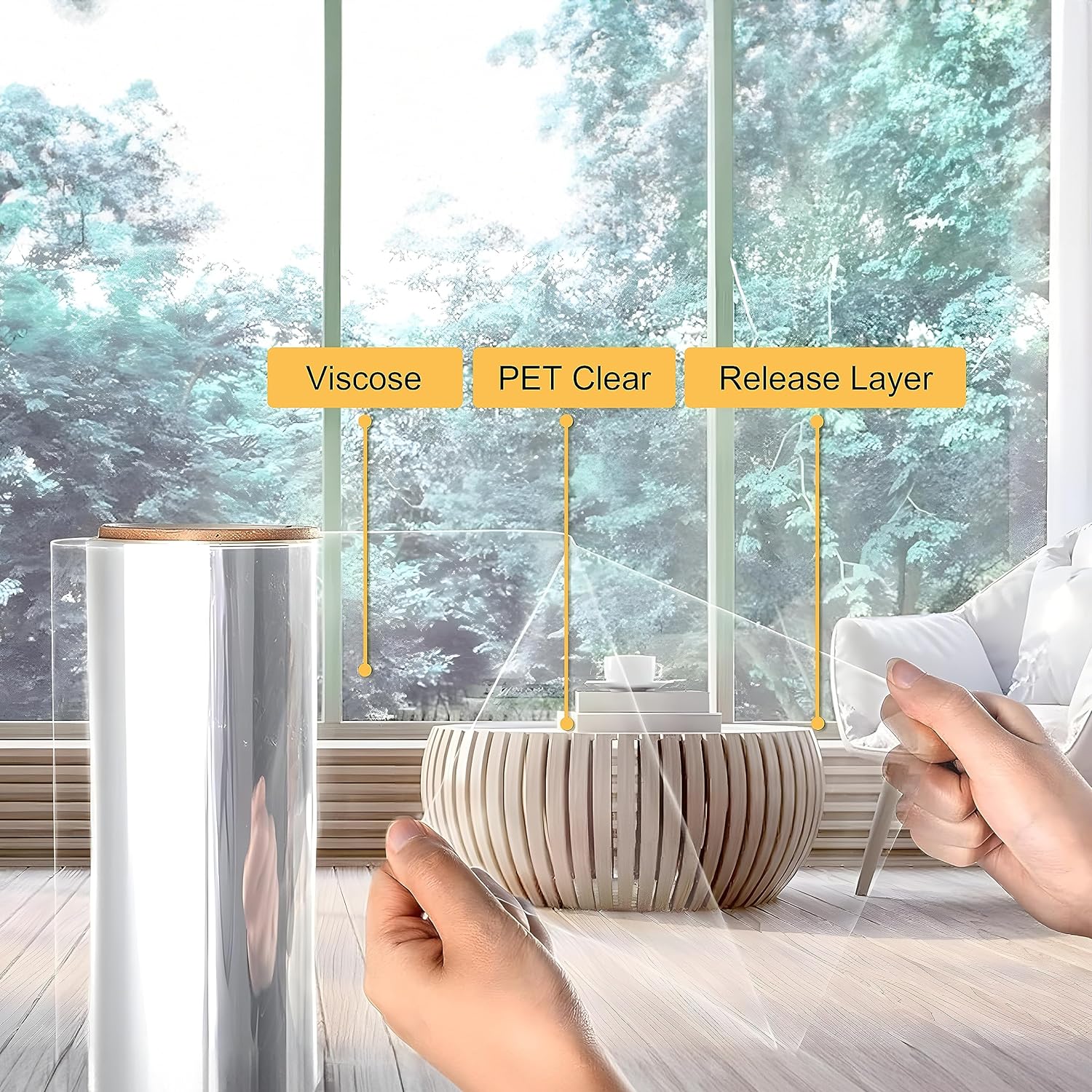 クリアセキュリティと安全ウィンドウフィルムガラス窓用飛散防止 - Home Security Film For Windows のレビューと価格