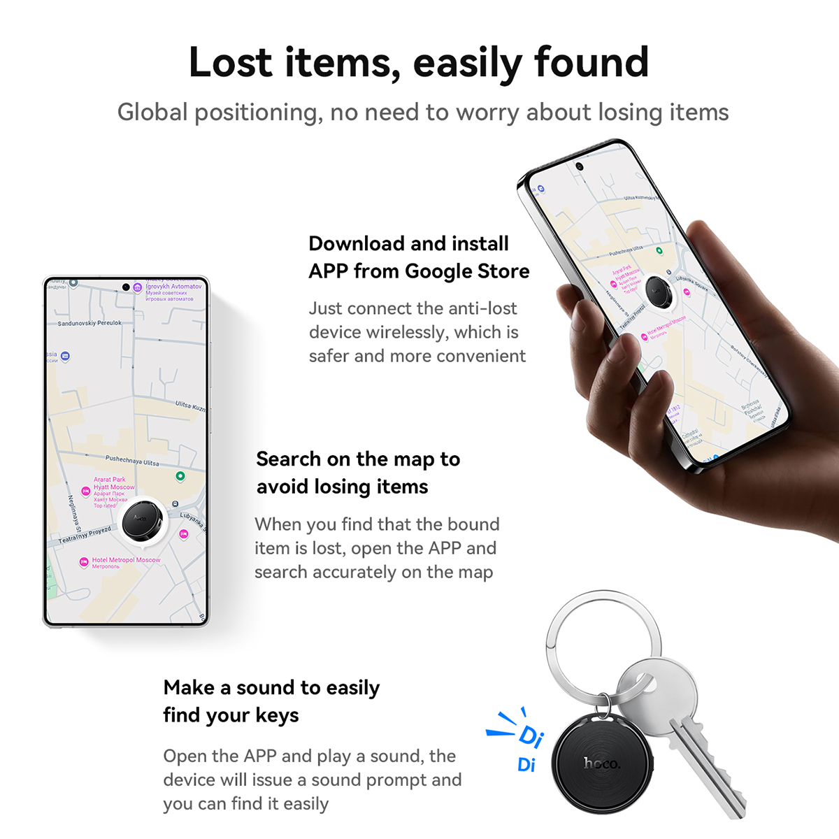 HOCO E96A Bluetooth GPSトラッカー ス - Home Security In My Area のレビューと価格