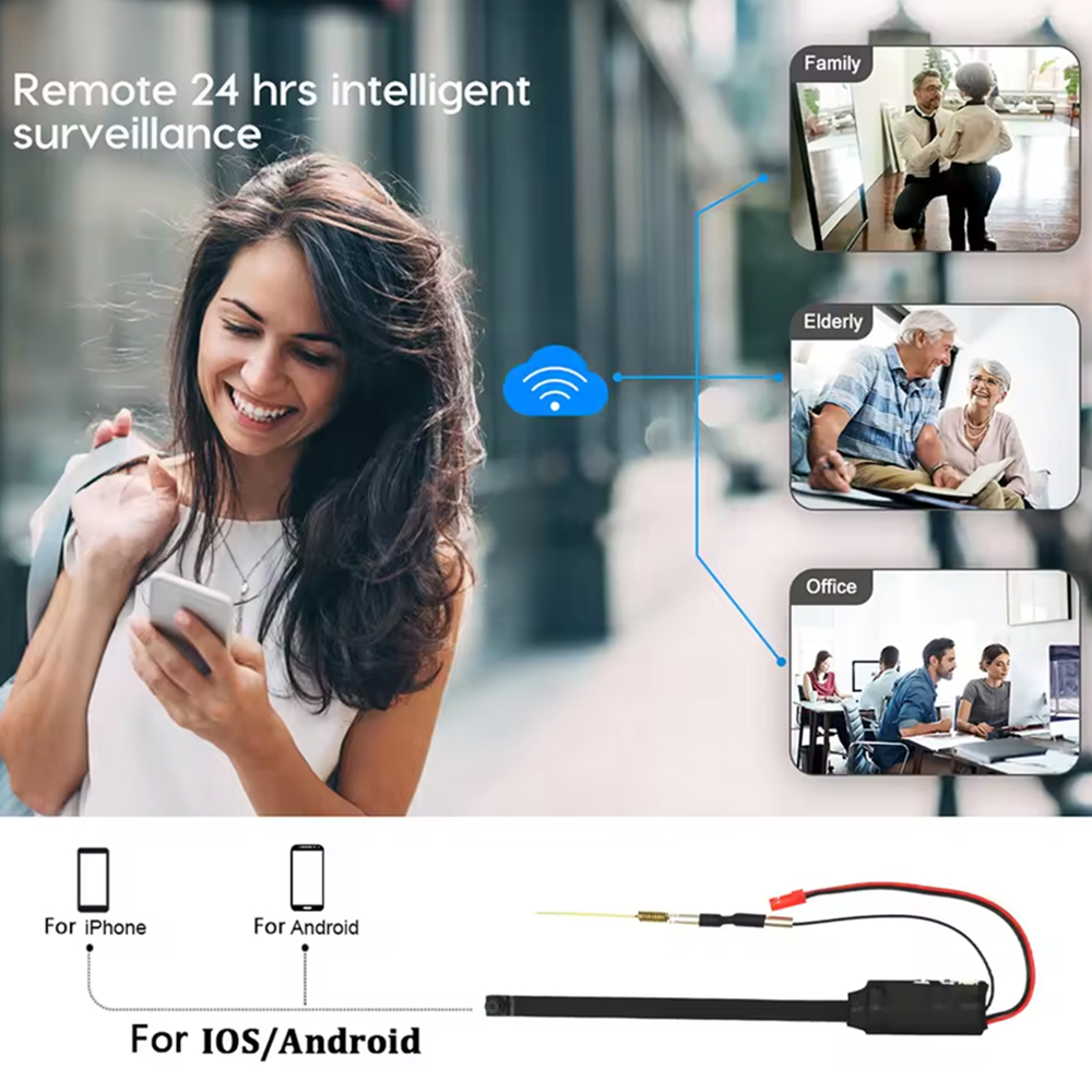 DIY WiFi ミニカメラモジュール モーション DV 1 - Home Security Recorder のレビューと価格