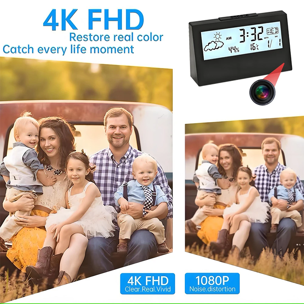 4K WiFi時計型カメラ（動体検知機能付き） |   アプ - Home Security Recorder のレビューと価格